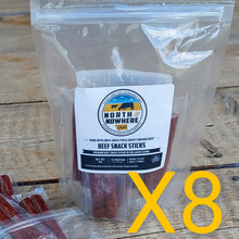 Load image into Gallery viewer, 100% Grassfed Beef Stick Minis - 8 Pouch Bundle