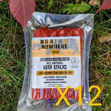 Load image into Gallery viewer, 100% Grassfed Beef Sticks, 12-package bundle
