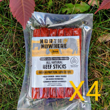 Load image into Gallery viewer, 100% Grassfed Beef Sticks, 4-package bundle