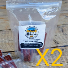 Load image into Gallery viewer, 100% Grassfed Beef Stick Minis - 2 Pouch Bundle
