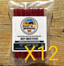 Load image into Gallery viewer, 100% Grassfed Beef Sticks, 12-package bundle
