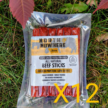 Load image into Gallery viewer, 100% Grassfed Beef Sticks, 12-package bundle
