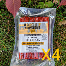 Load image into Gallery viewer, 100% Grassfed Beef Sticks, 4-package bundle
