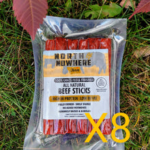 Load image into Gallery viewer, 100% Grassfed Beef Sticks, 8-package bundle
